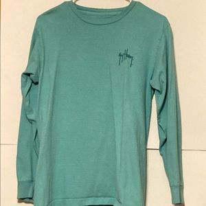 teal guy harvey long sleeve